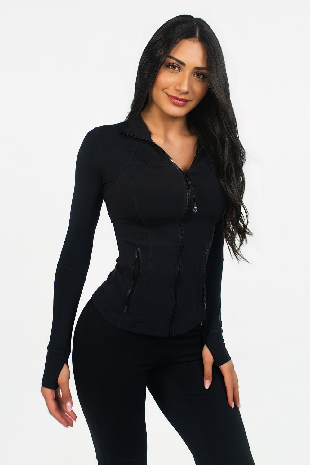 Chaqueta Halo Negra ANIMA - look completo frente