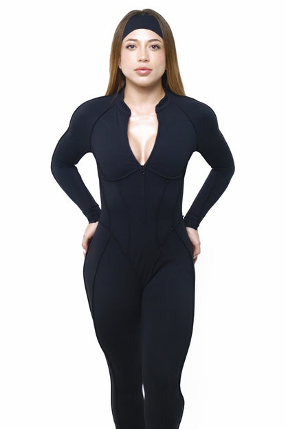 Jumpsuit Atma Negro ANIMA - look completo frente